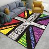 Abstract Art Brushstroke Carpet Signature Rug Mat Modern Living Room Mat Home Decoration Stylish Floor Rug Carpet Bedroom Decor