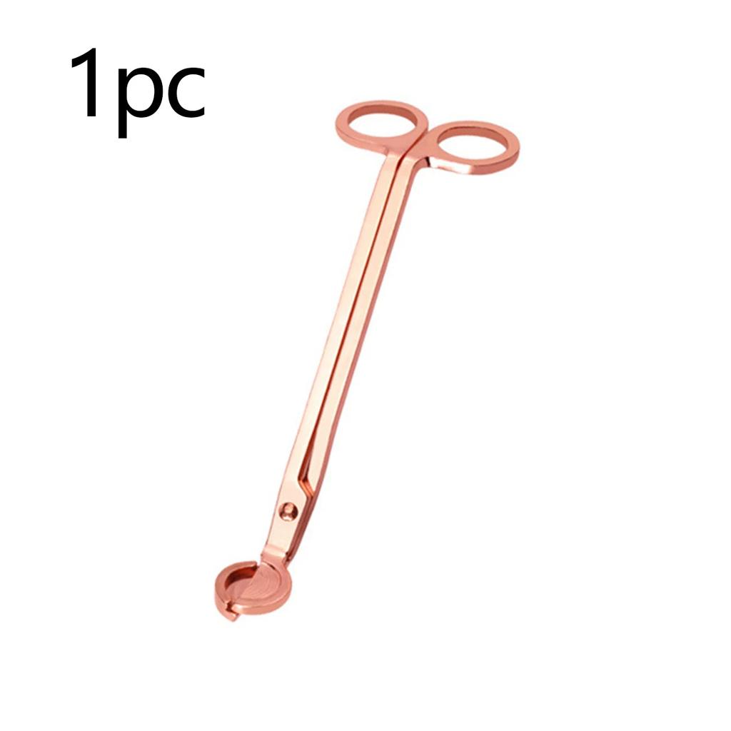 1pc/2pcs/3pcs-Candle Wick Trimmer, Candle Shape Cutter, Stainless Steel Wick Cutting Candle Tool (Matte Black And Rose Gold )