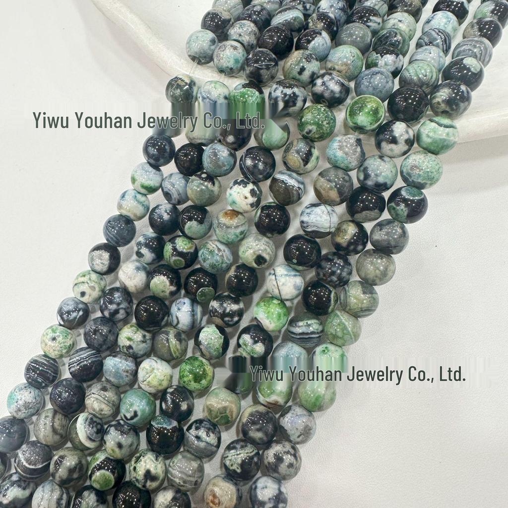 Feuerachat-Rundperlen 6-10mm für DIY-Schmuckzubehör