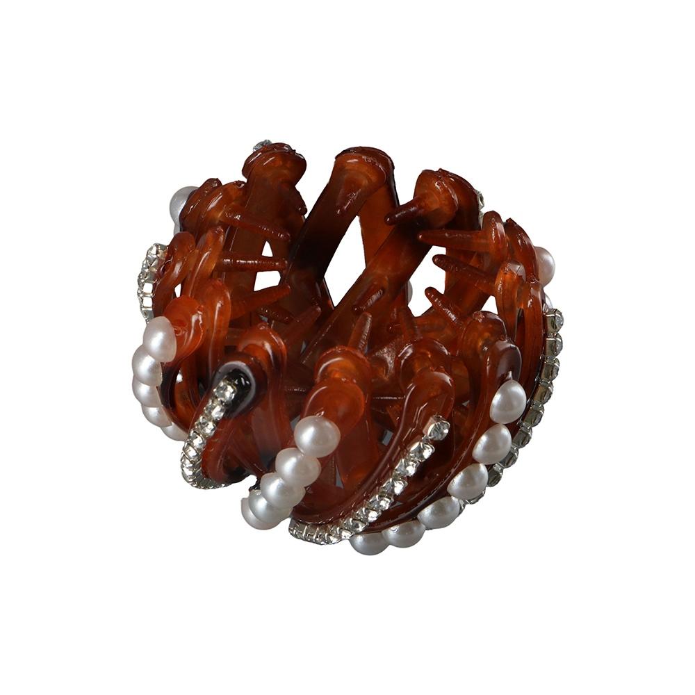 Headdress Hair Fixed Girls Hair Grab Clip Bird Nest Bun Maker Women Ponytail Buckle Pearl Hair Ring Korean Style Hair Claw