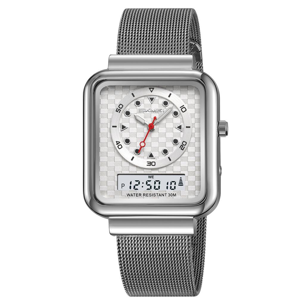 Steel belt gold watch men's electronic watch multi-function business electronic watch