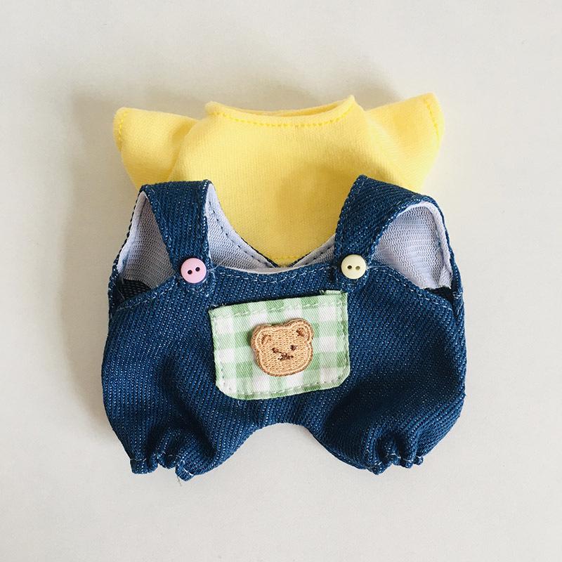 בגדי בובת קטיפה ויניל חמודה 17 ס"מ קופסה עיוורת - תליון LaBuBu שמלת אביזרים