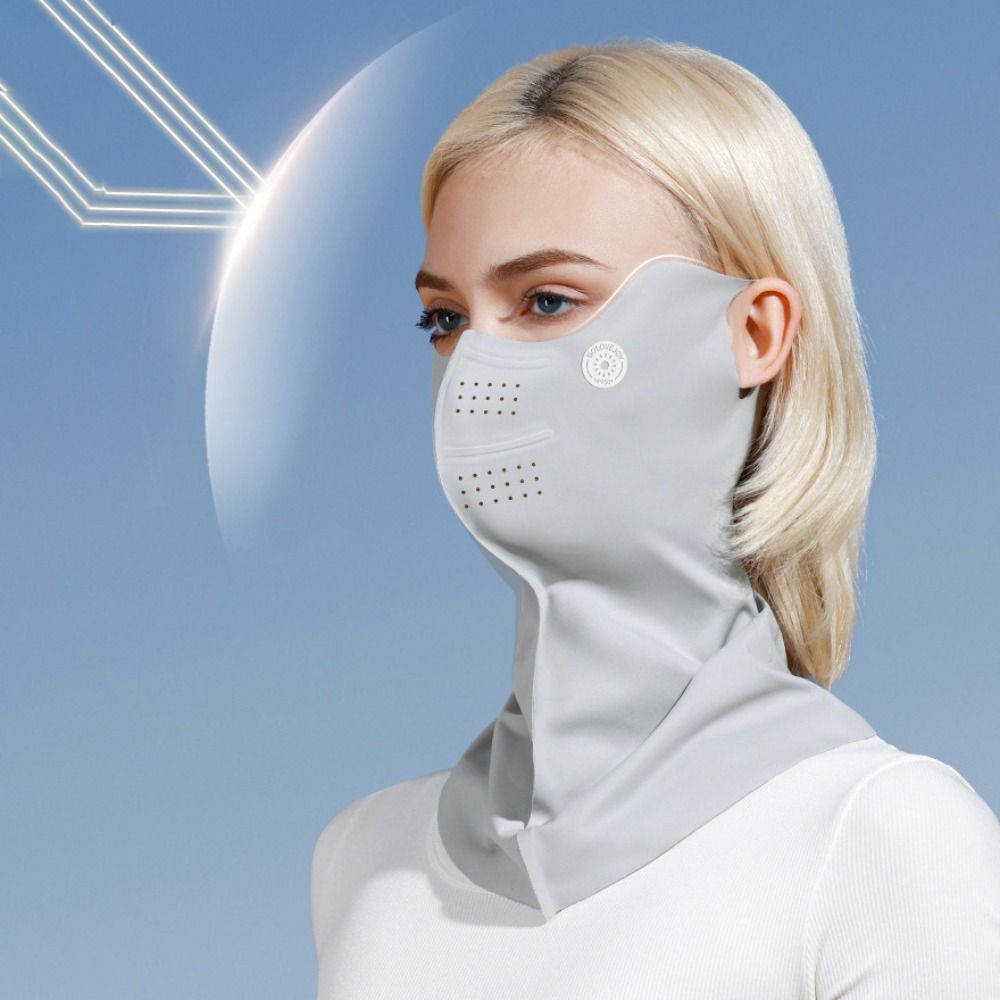 Anti-UV Sunscreen Face Mask Ice Silk Half Face Cover New Face Cover Mask Women's