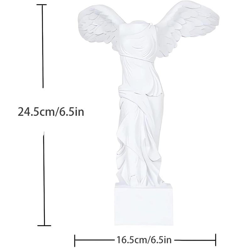 Griechische Statue Harz Römische Louvre Geflügelte Siegesgöttin Figur Engel Skulptur Heimdekoration Wohnzimmer Büro Ornament