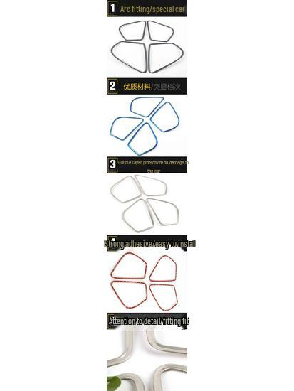 CS55 Speaker Box Bright Ring - Stainless Steel Car Door Speaker Cover