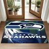 Seattle Seahawks Design Crystal Velvet Rug Soft Decorative Mat for Bedroom Entrance