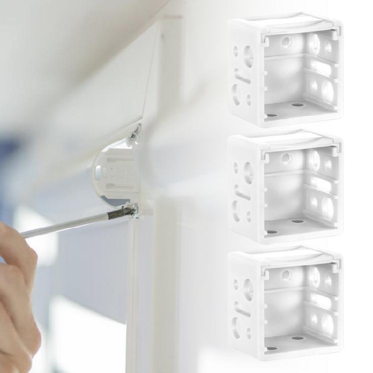 6/24Pcs White Plastic Mounting Brackets for Blind Window Blind Headrail Holder Curtain Accessories for Easy Installation