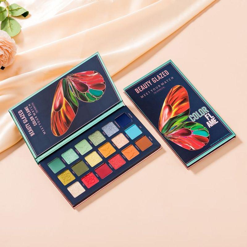 BEAUTY GLAZED - Color Flame Butterfly Eyeshadow Palette (18 Colours)