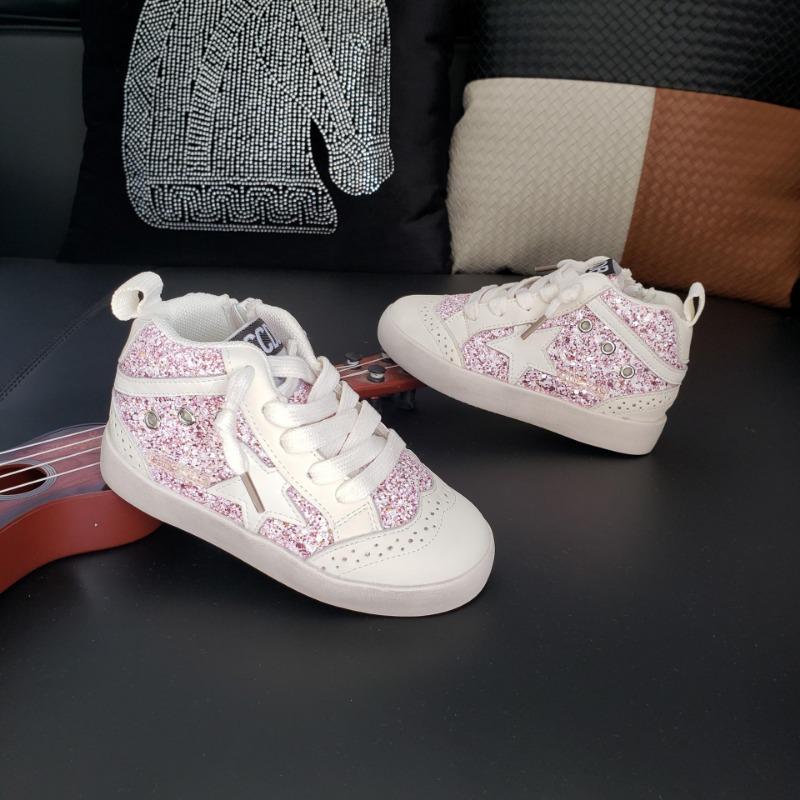Retro Autumn New Design Sense Children's Star Board Shoes Leather Sequins Children's Casual Shoes