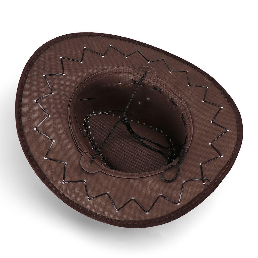 Hot Sale Suede Men Lady West Fancy Dress Cowboy Hat Unisex Cap Polyester