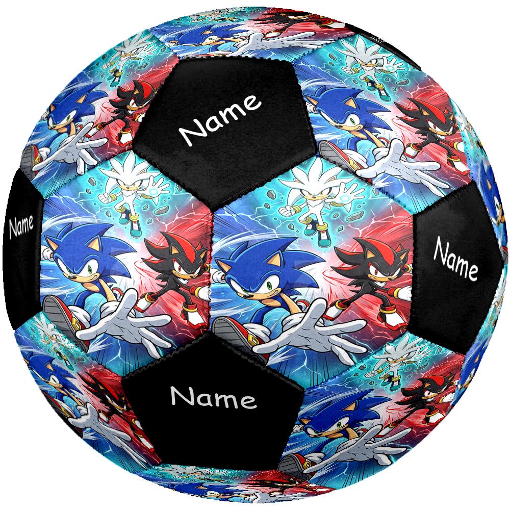 Custom Name Sonic Theme Size 5 Soccer Ball, Suitable for Both Indoor and Outdoor Matches, a Gift Suitable for Everyone.