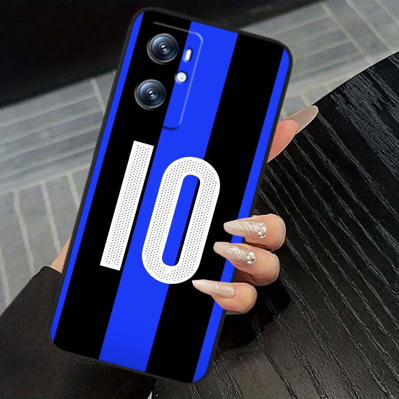 Fashion jersey number Phone Case For OPPO Reno 5 6 7 A96 A40 A58 Realme GT A74 A78 Neo2 A74 A78 Find X5 X3 X7 X8 Black
