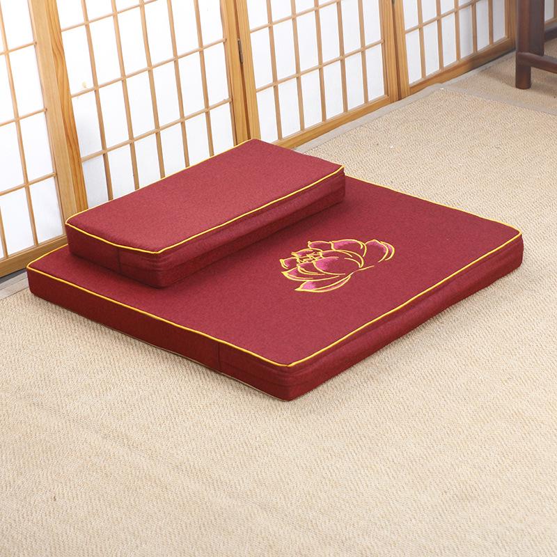 Thickened Meditation & Prostration Zafu Cushion: Removable, Washable Kneeling Mat