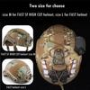 Airsoft Helmüberzug Tarnung Taktisch FAST Helm Stoff Jagd Schießen Helm Zubehör mit Elastischer Kordel Geschwindigkeits Sensoren 6