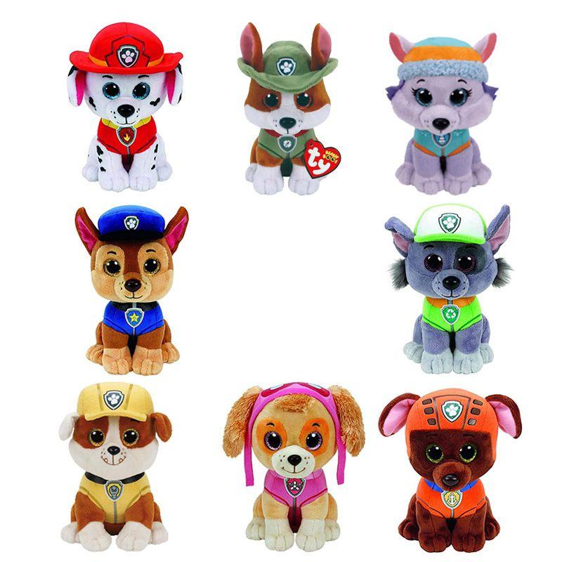 Patrol Paw Dog Plush Toy Figure Stuffed Animals Doll Rubble Rocky Chase