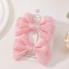 2pcs Elegant Solid Chiffon BowPonytail Hair Clips Baby Girls Hair Ornament Hairpin Barrettes
