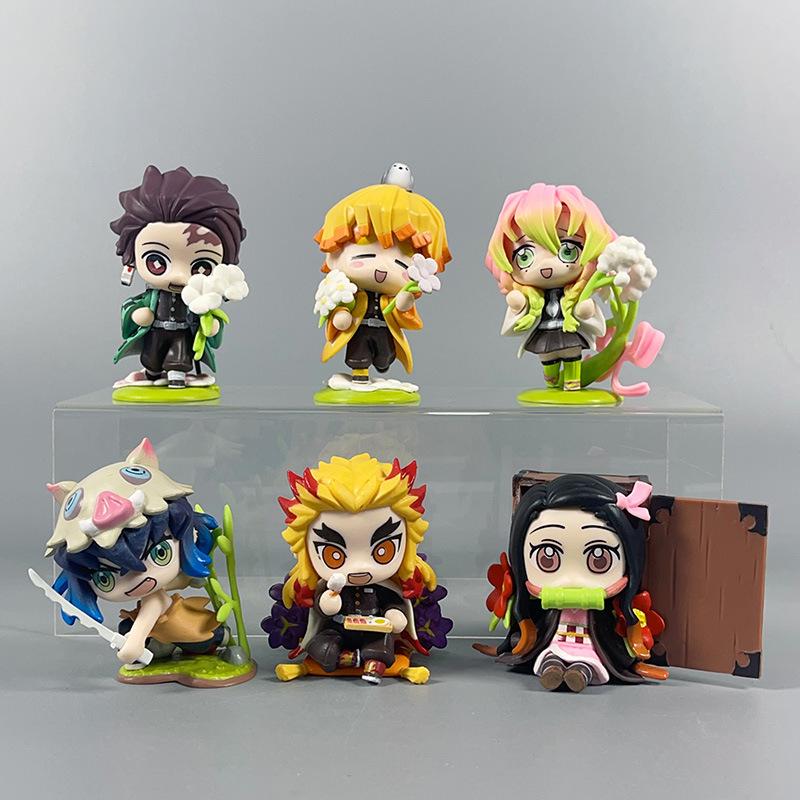 Demon Slayer Birth Flower Series: Tanjiro, Nezuko, Zenitsu Figurine (A/B Version)