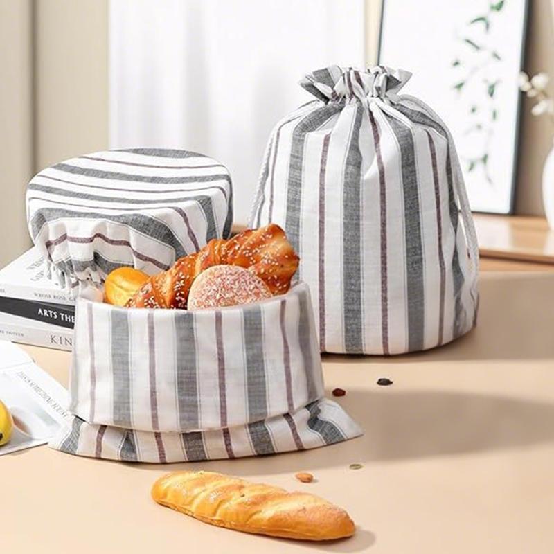 Bread Bags For Homemade Bread, Reusable Linen Cotton Beeswax Bags, Sourdough Bag, Sourdough Storage With Bread Proofing Cover