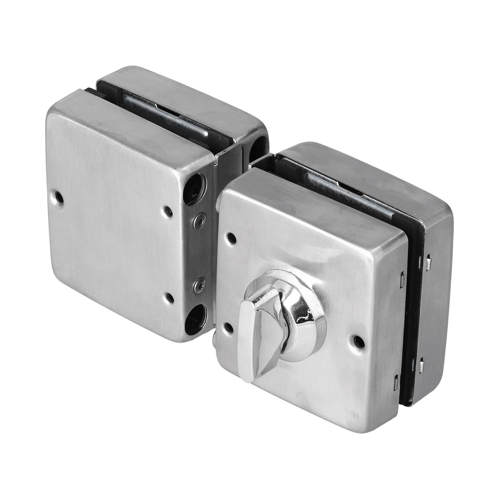 2PCS Push Sliding Gate Lock Split Safety Knob Stain Resistant Stainless Steel Glass Door Lock