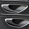 Fibra de carbono carro interior porta braço maçaneta capa guarnição porta tigela quadro adesivos para mercedes benz ce classe w205 w213 glc x253