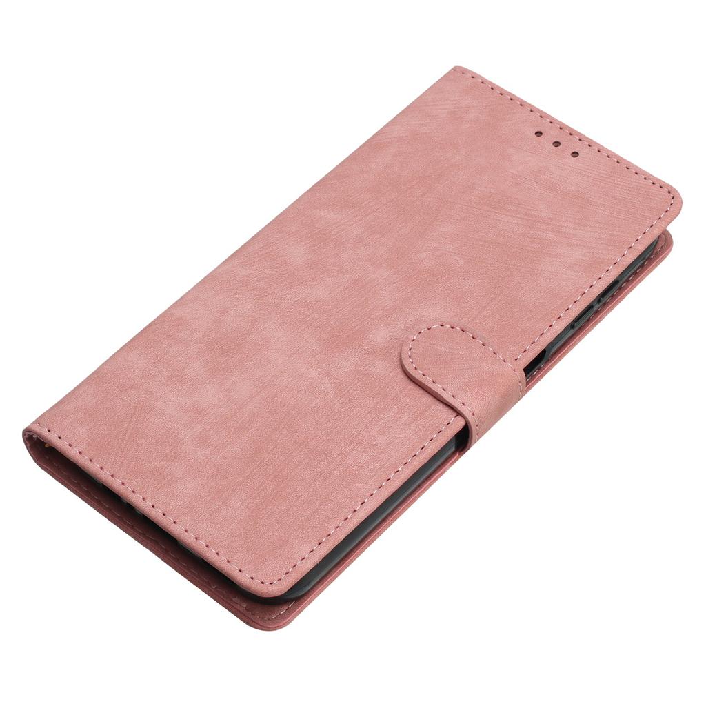 For Motorola Moto G55 5G Case with Card Clots Skin-Touch PU Leather Phone Cover Stand