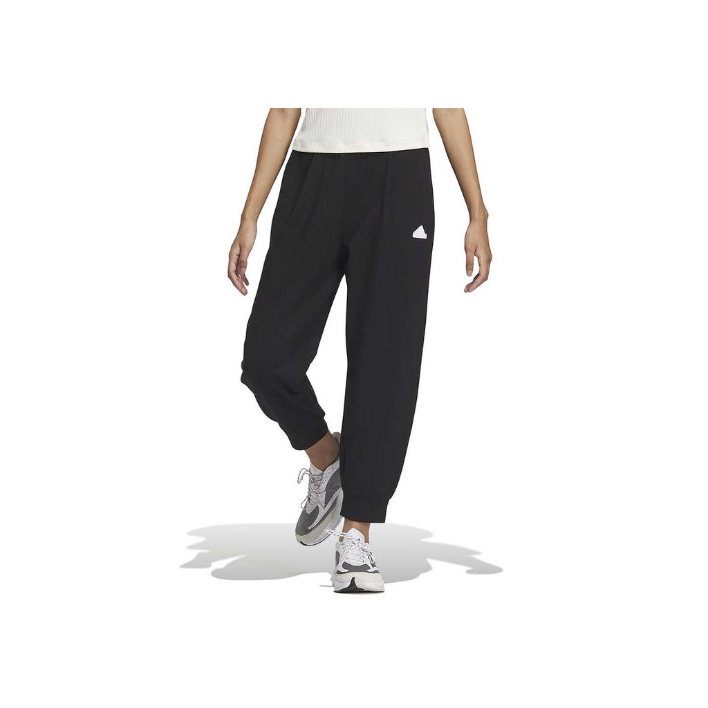 Adidas Solid Color Logo Joggers Women Bottoms Black IM8830