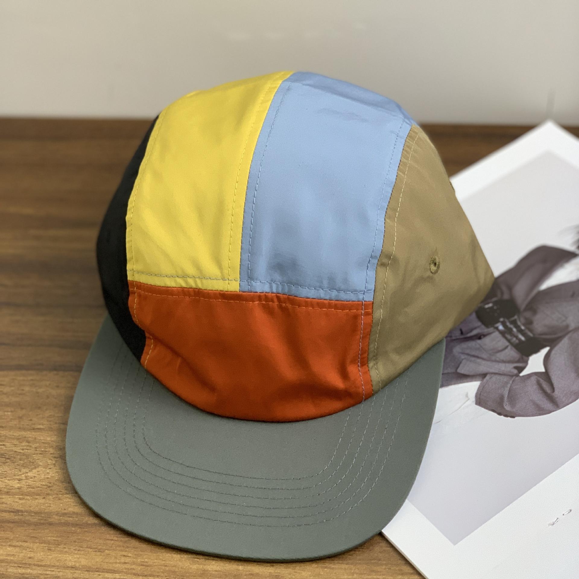 

Кепка из пяти частей в стиле ретро, быстросохнущая, водонепроницаемая, с мягким верхом, кепка для занятий спортом на открытом воздухе с козырьком и плоским краем M（56-58cm）