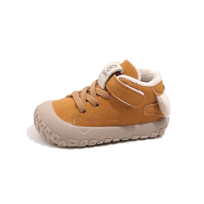 Toddler Fleece-Lined Shoes: 2025 Winter Edition, Boys' and Girls' Soft-Soled Non-Slip Cotton Shoes