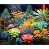 5d DIY Diamond Painting Full Square Succulent Plants Diamond Embroidery Beads Sets Mosaic Flower Rhinestone Picture