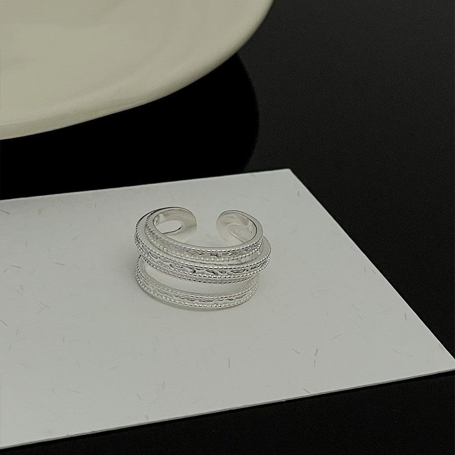 Minimalist Geometric Wide Band Adjustable Ring for Women – Versatile Style, Open Design, Perfect for Index Finger. One Size