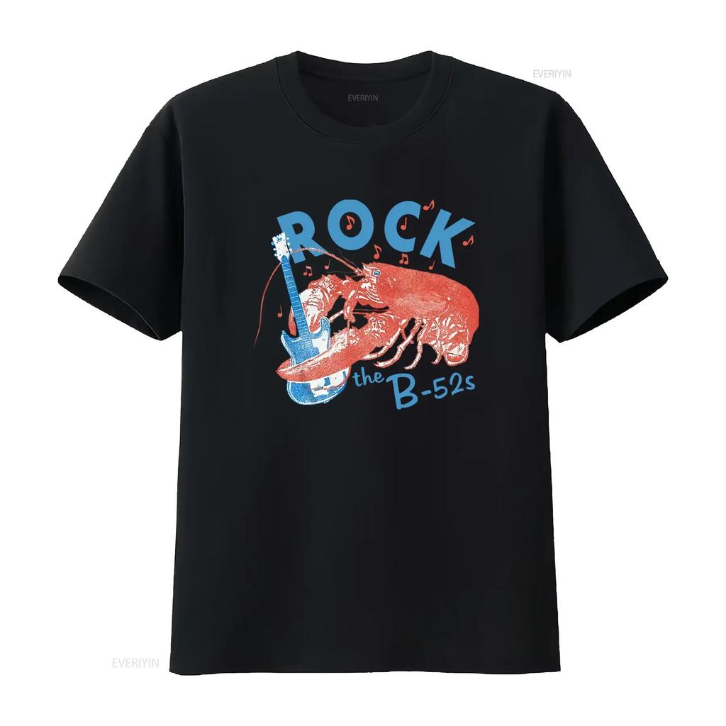 The B52s Rock Lobster Kastenform Oversize T-Shirt Für Musikliebhaber Vintage Atmungsaktiv Mode Lässig Streetwear
