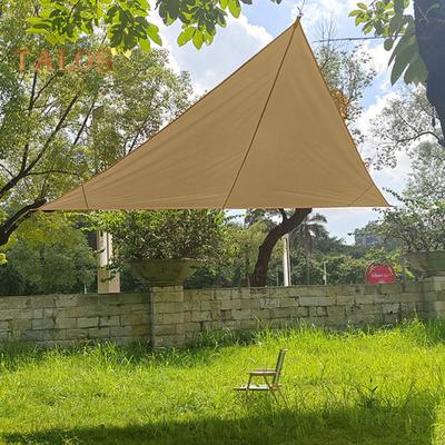 Outdoor Triangle Sun Shade Sail with Windproof Ropes UV Blocking Canopy Permeable Breathable Heavy Duty Deck Backyard Patio Shade Cover