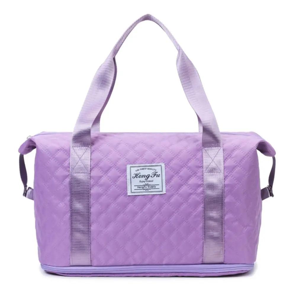 2025 Waterproof Travel Bag Durable Foldable Wet and Dry Separation Shoulder Bags Large Capacity Handbag Suitcase Trolley Case