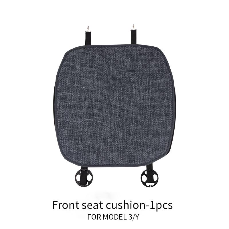 

Для tesla model Y 2019-2025 2025/model 3 чехол на сиденье льняная подушка Дышащий Потостойкий Чехол на сиденье для четырех сезонов Автоаксессуары