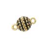 ZHUKOU 6MM Brass Inlaid Zircon Round Magnet Connection Buckle Bead Water Diamond Pendant Jewelry Making Buckle Accessories:VK265