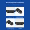 Bicycle Lock Portable Four-digit Combination Ring Lock Light Smart Small Oval Ring Anti-theft Lock