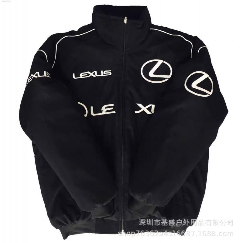 Vintage F1 Racing Embroidered Jacket Cotton Padded Motorcycle Riding Baseball Coat Unisex