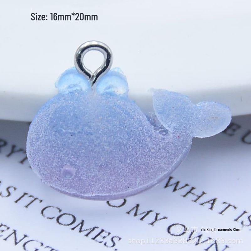 Cute Cartoon Animal Earrings & Keychain Pendants - Bear, Dolphin, Rabbit Designs