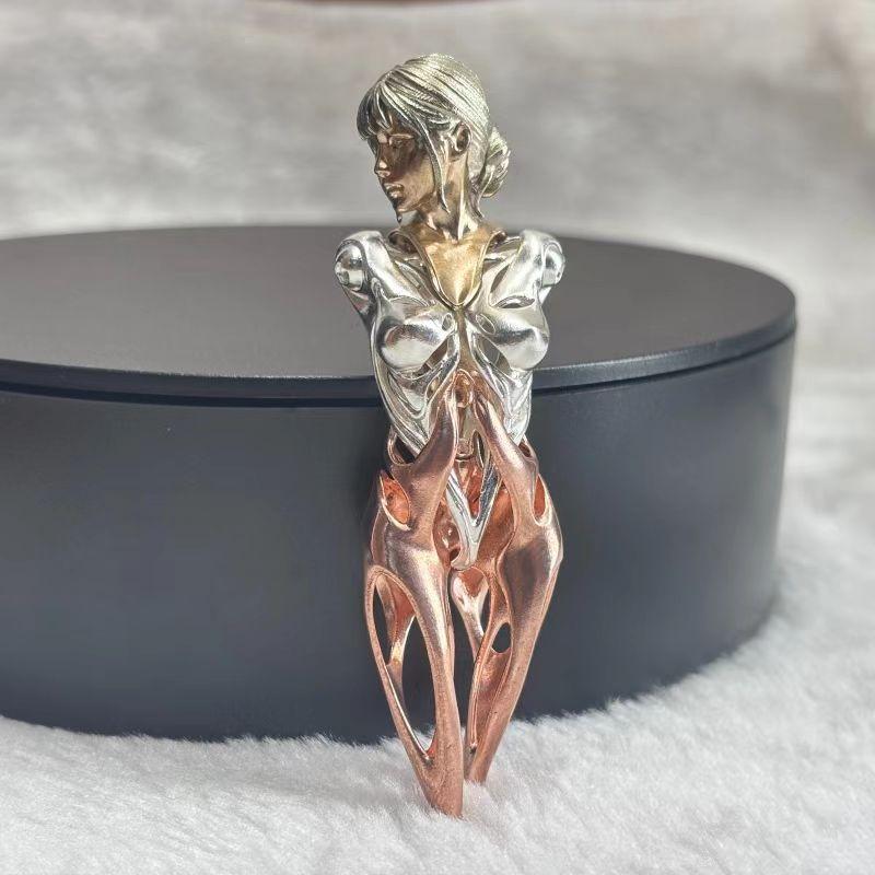 Character Sculptures, Classic Handles, Handicrafts, Metal Ornaments, Artistic Creative Handmade Pendants, Accessories, Gifts