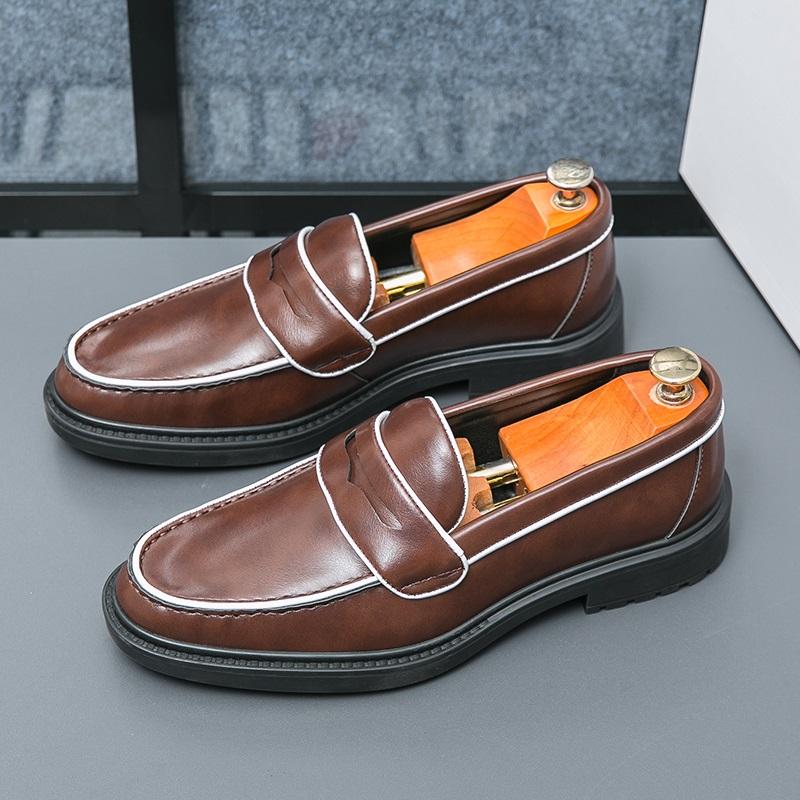 New Gentlemen Business Casual Thick Bottom Shoes For Men Formal Wedding Prom Dress Homecoming Pageant Footwear Zapatos Hombre