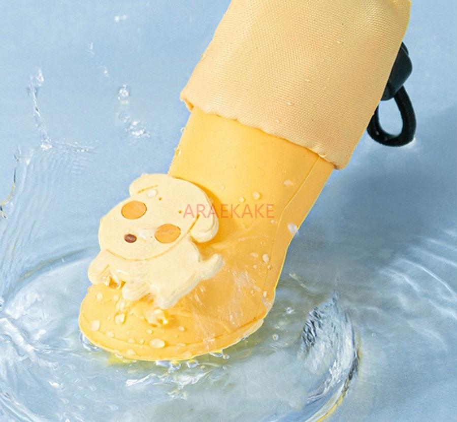 High Top Pet Silicone Rain Boots, Long Tube Rain Boots, Small Dogs Go Out, Anti Slip, Wear-resistant, Waterproof Dog Shoes, Tedd