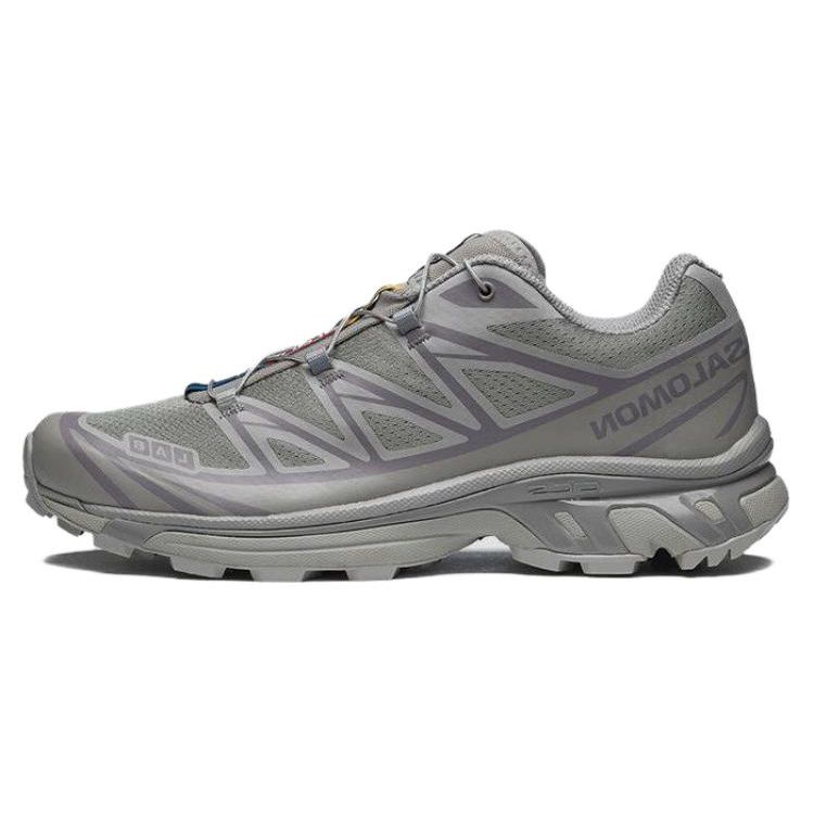 SALOMON XT-6 Comfortable Durable Low-Top Outdoor Functional Shoes Unisex Shoes Gray 474448