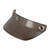 Windproof 3 Snap-Button Visor Shield Lens Visor Flip Up Wind Shield for Open Face Motorbike Helmet Anti-UV Fog Universal