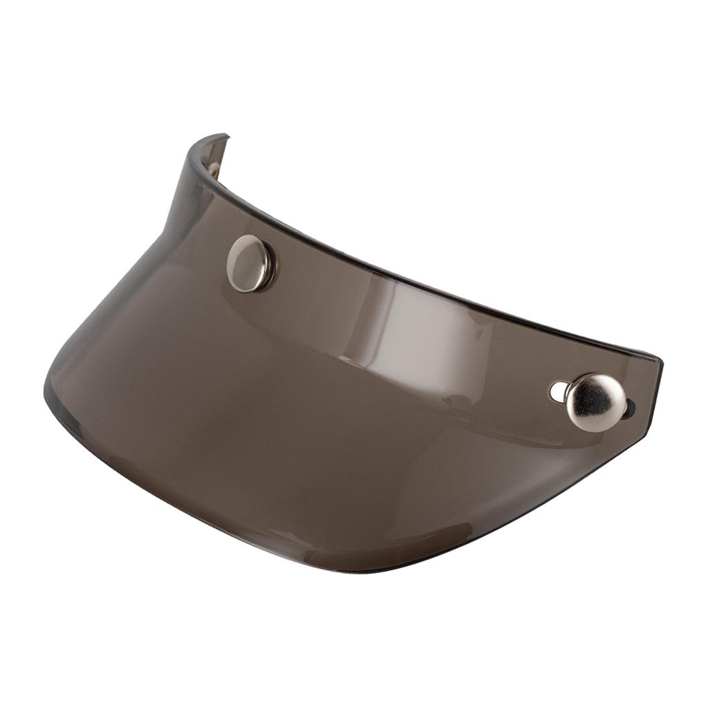 Windproof 3 Snap-Button Visor Shield Lens Visor Flip Up Wind Shield for Open Face Motorbike Helmet Anti-UV Fog Universal