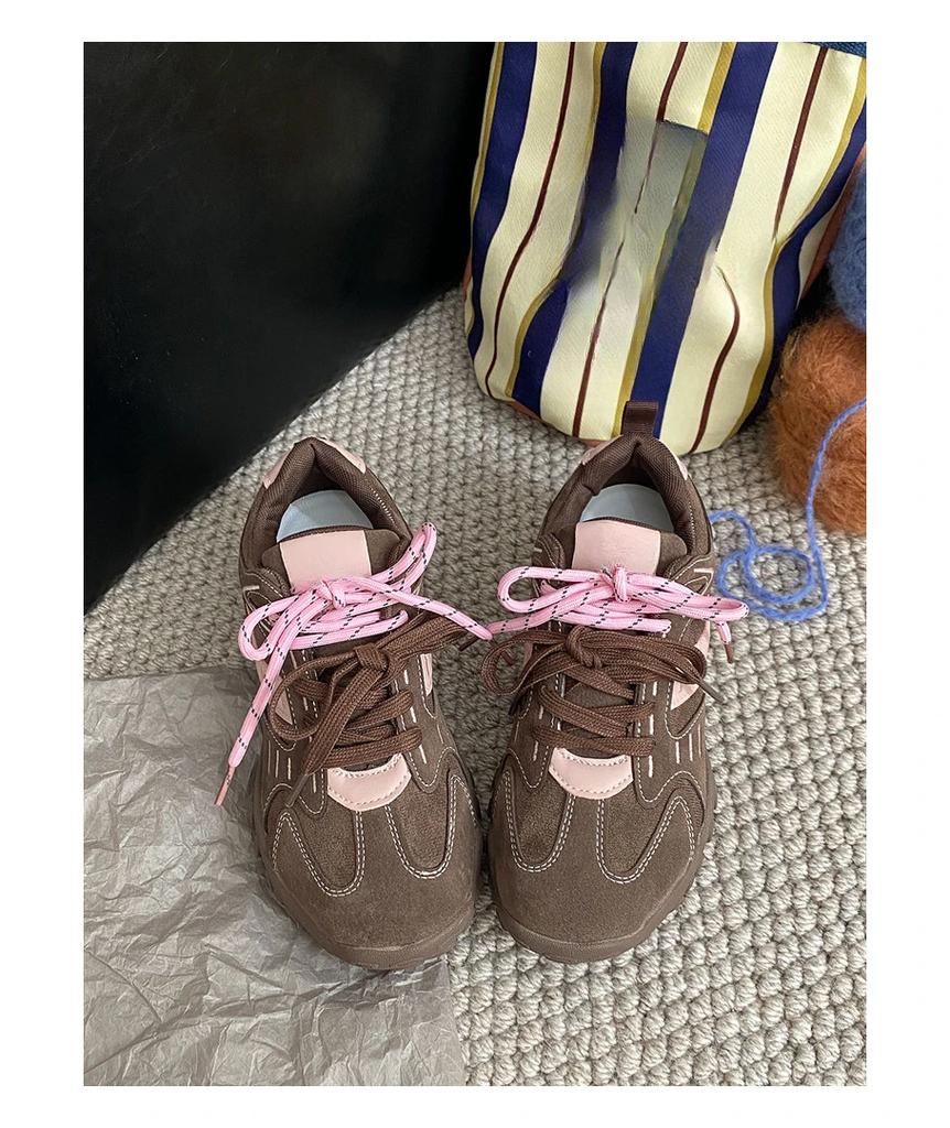 Retro Damen Schuhe 2024 Neue Herbst Lichtfarben Passende Freizeit Schuhe Damen Sneaker