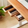 Bamboo/Walnut Storage Box Home Storage Stationery Container Hidden Drawer Wooden Storage Drawer