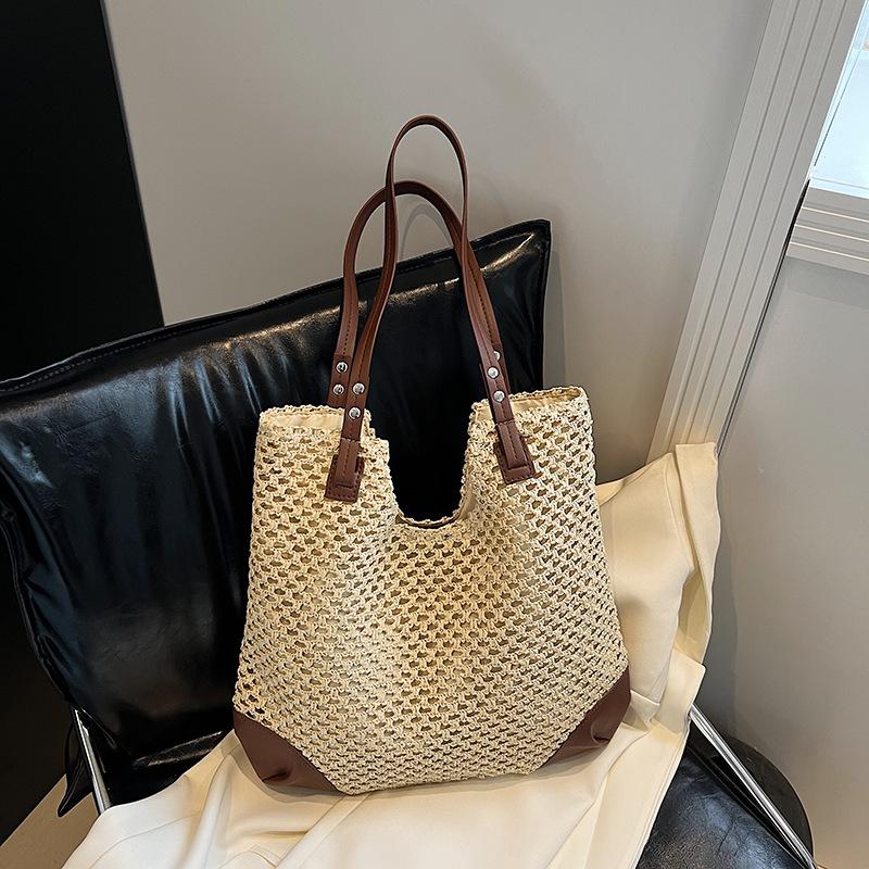 Popular Women's Bag Large-capacity Underarm Single-shoulder Bag Beach Vacation Handbag