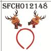 Christmas Headband Xmas Elk Horn Bell Sequin Christmas Hair Band Happy New Year Photo Props Merry Christmas Decor Gifts for Kids