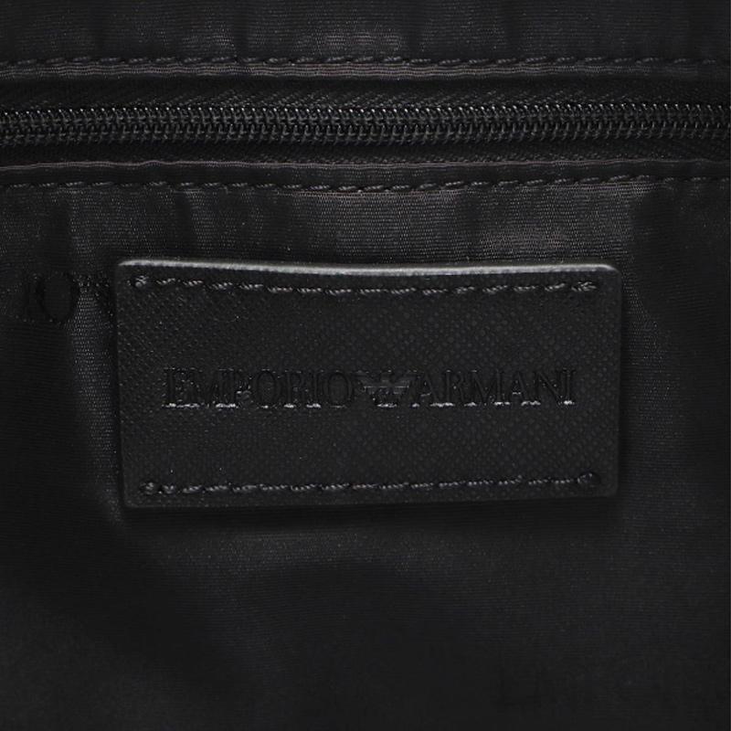 Emporio Armani Minimalist Fashion Brand Logo Leather Shoulder Bag Men bags Black EM001783-AF13670-UC001