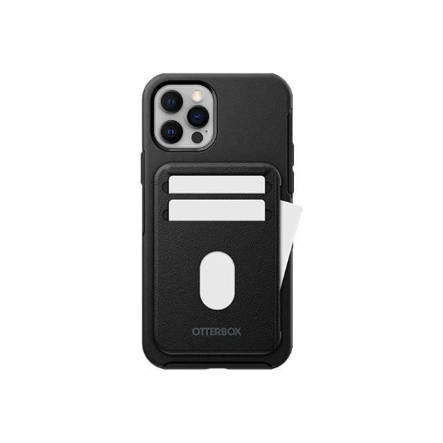 Portemonnaie - OtterBox - iPhone 12 - Kunstleder - Schwarz - MagSafe-kompatibel